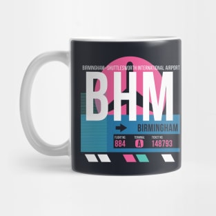 Birmingham (BHM) Alabama Airport // Sunset Baggage Tag Mug